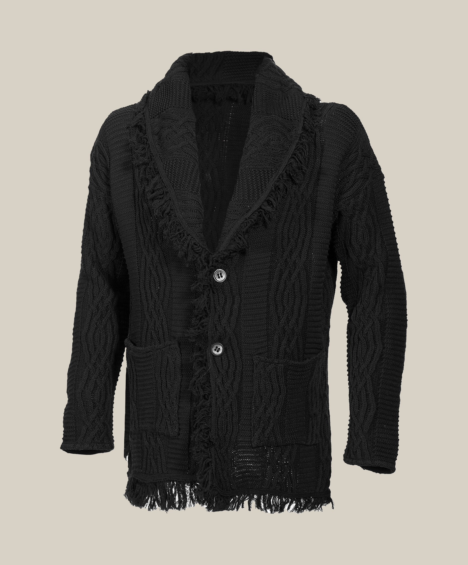 Equinox Black V-Neck Heritage Cardigan