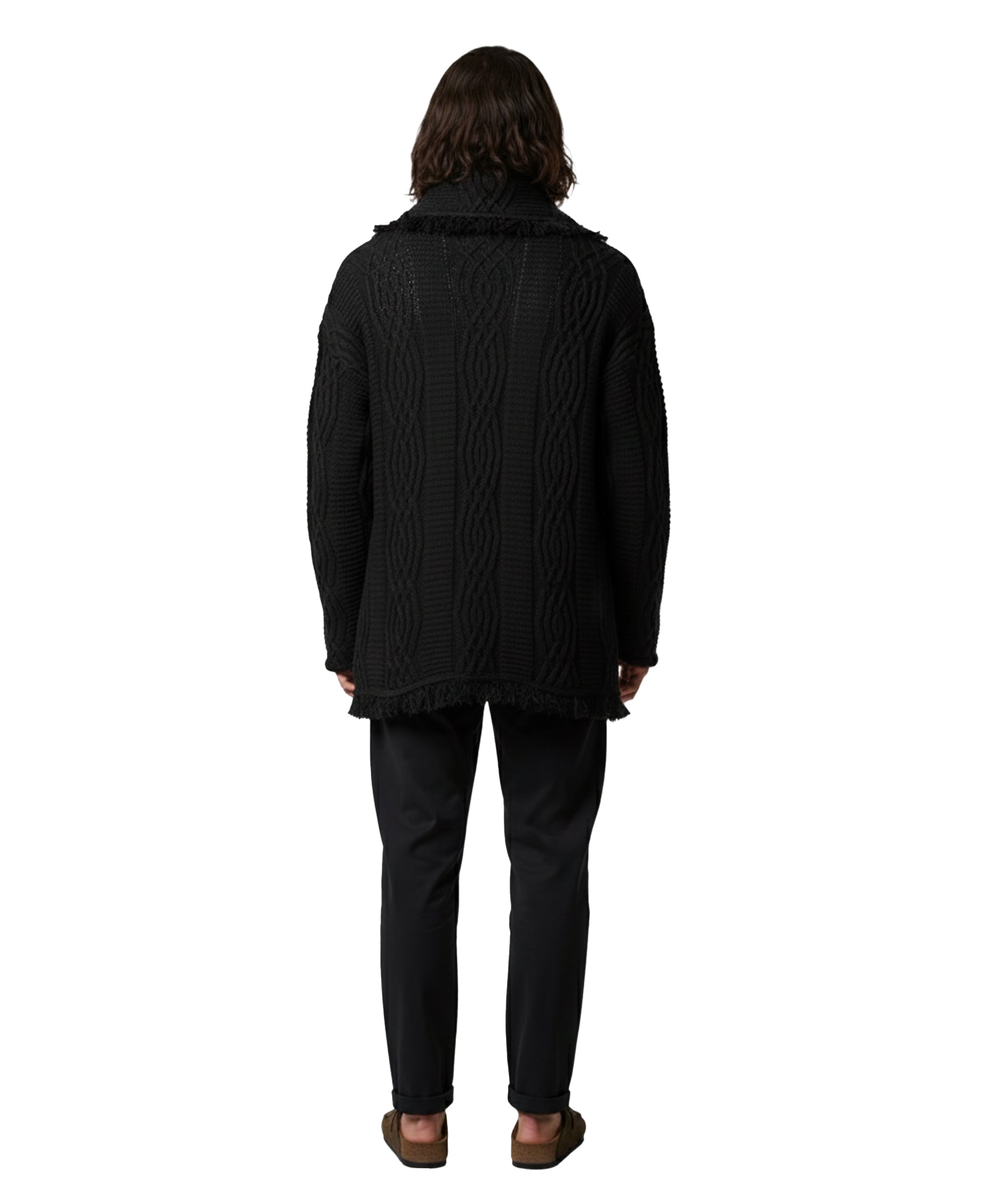 Equinox Black V-Neck Heritage Cardigan