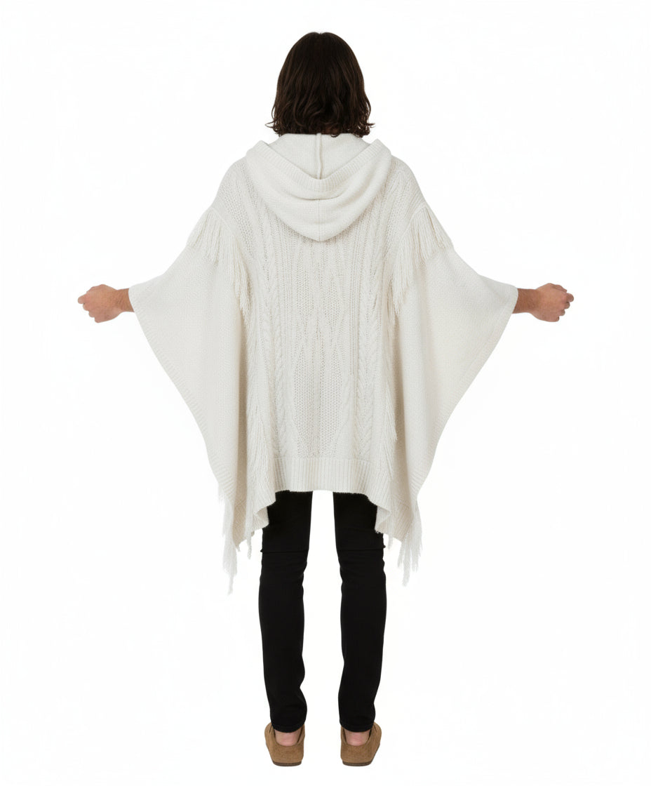 Full Moon Hoodie Poncho